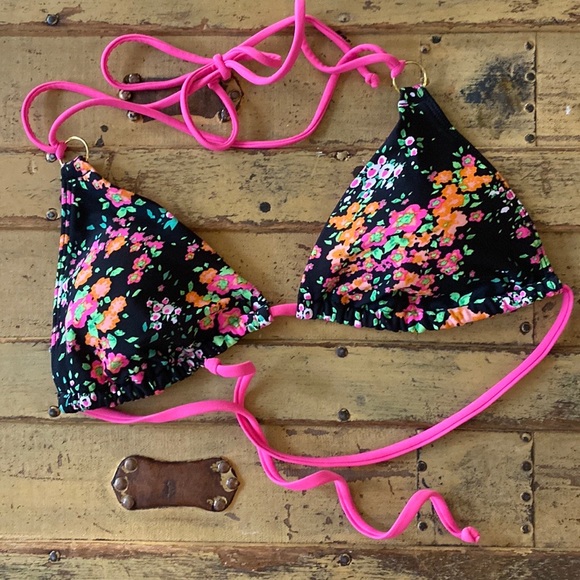 SOFIA BY VIX BIKINI SET FLORAL FLOWER GARDEN PATTERN BIKINI SET